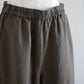 リネンイージーテーパードパンツ Charcoal Gray