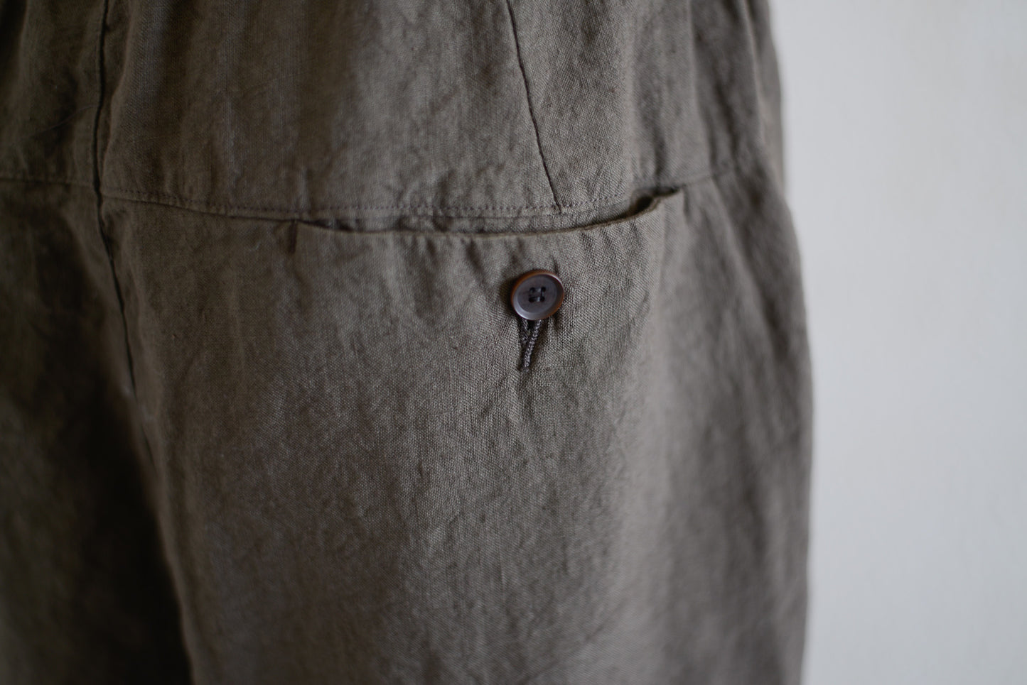 リネンイージーテーパードパンツ Charcoal Gray