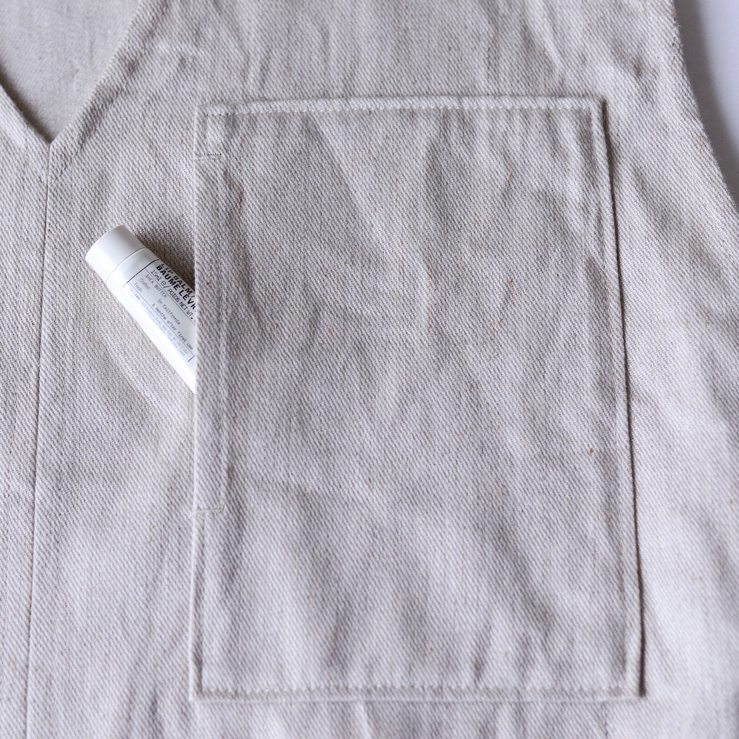 リネンコットンデニムベスト Natural