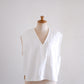 リネンコットンデニムベスト Off White
