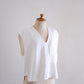 リネンコットンデニムベスト Off White