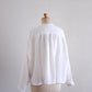 リネンラミータックフリルブラウス Off White