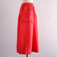 コットンリネンポケットギャザースカート Red