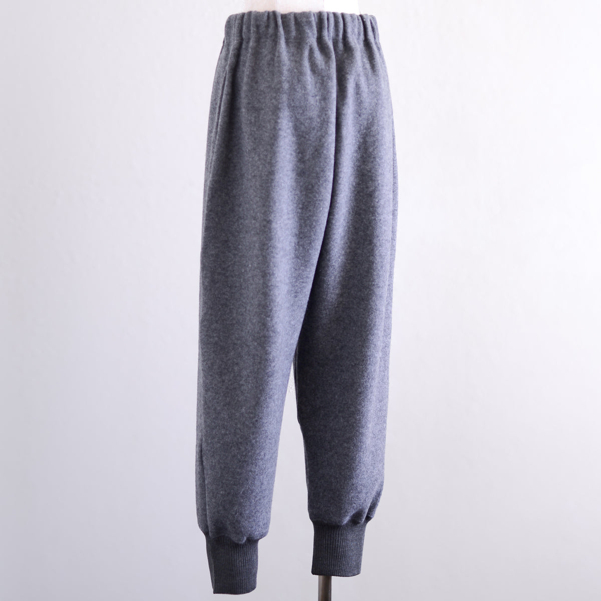 ウールナイロンリブヘムパンツ Gray Melange