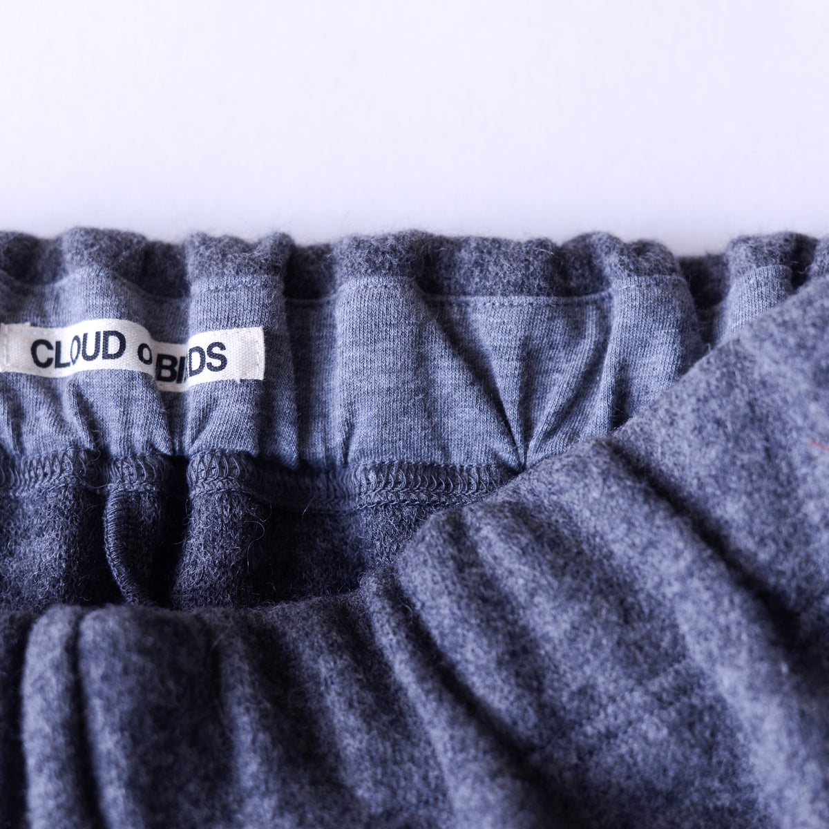 ウールナイロンリブヘムパンツ Gray Melange