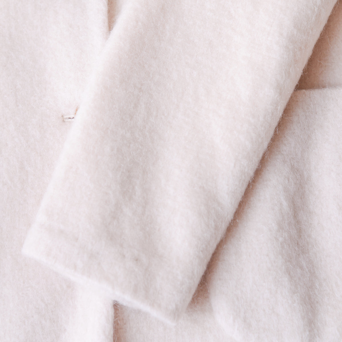 ウールシャギーマックコート Off White