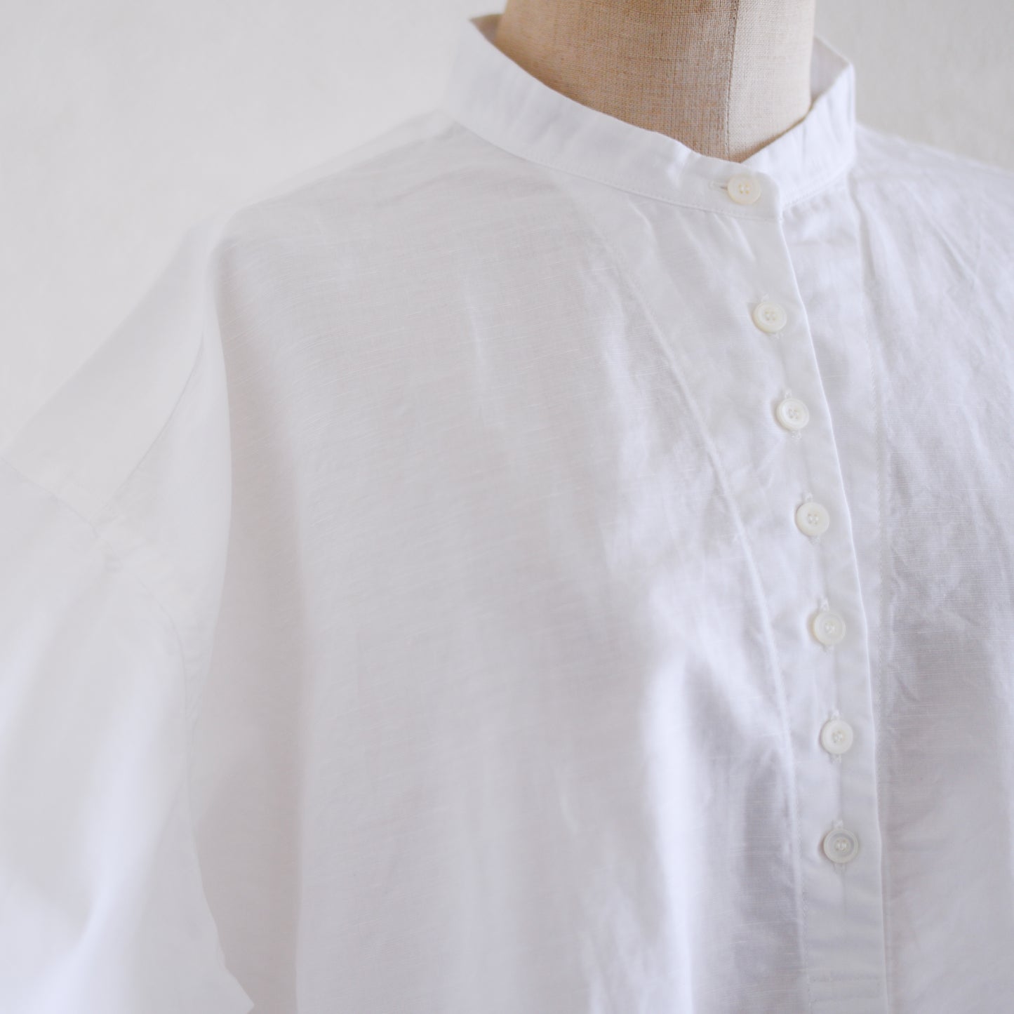 コットンリネンリラックスシャツ Off White