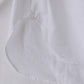 コットンリネンフリルネックシャツ Off White