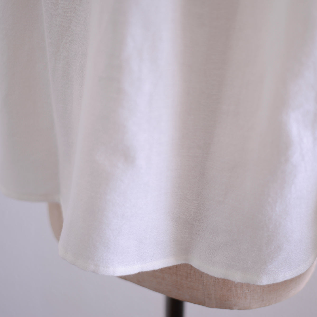 リネンウールパフスリーブブラウス Off White