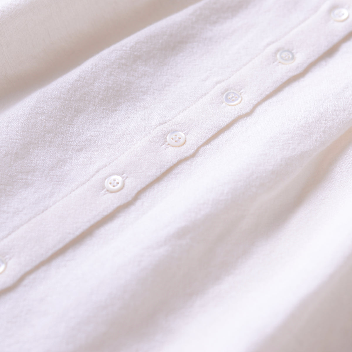 リネンウールパフスリーブブラウス Off White