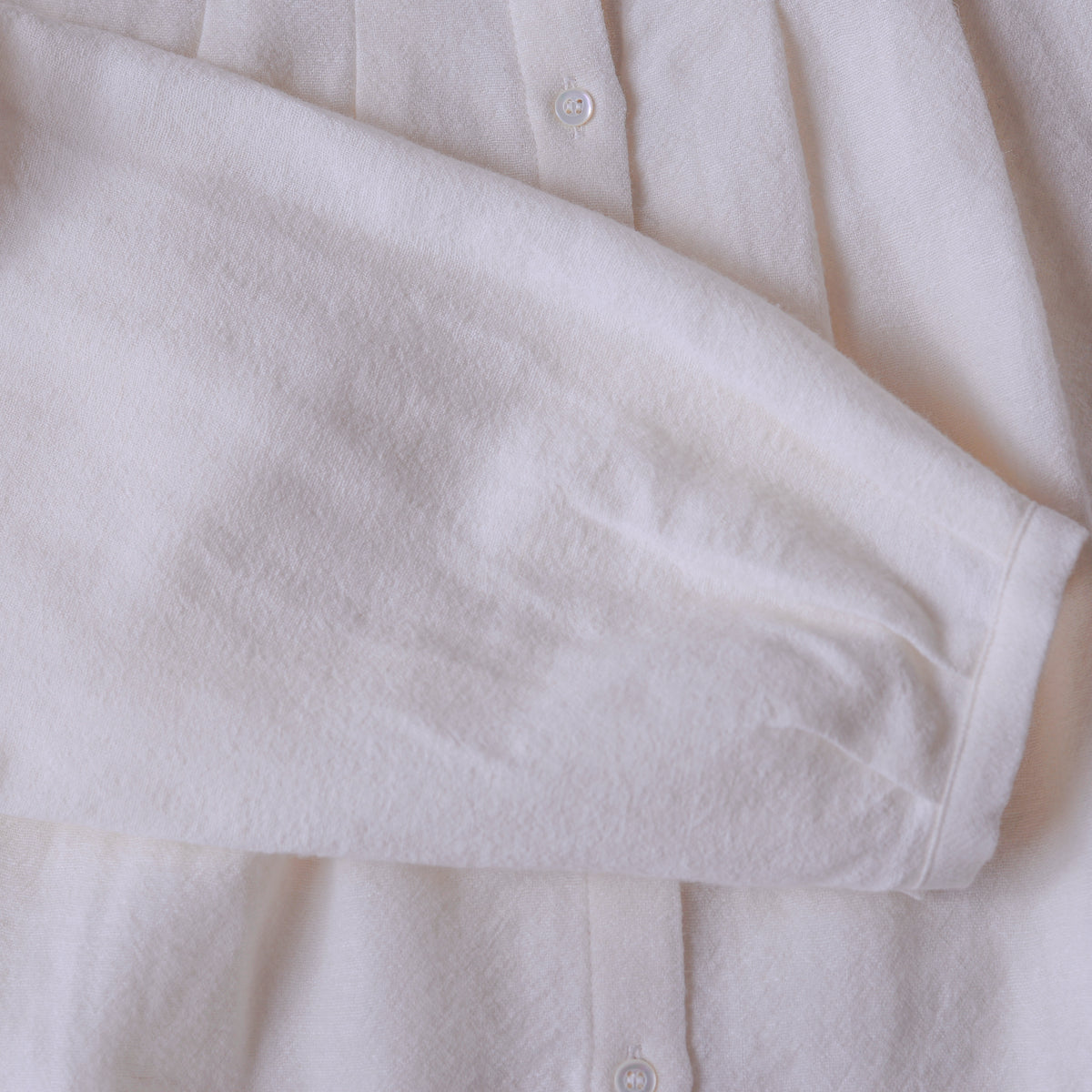 リネンウールパフスリーブブラウス Off White