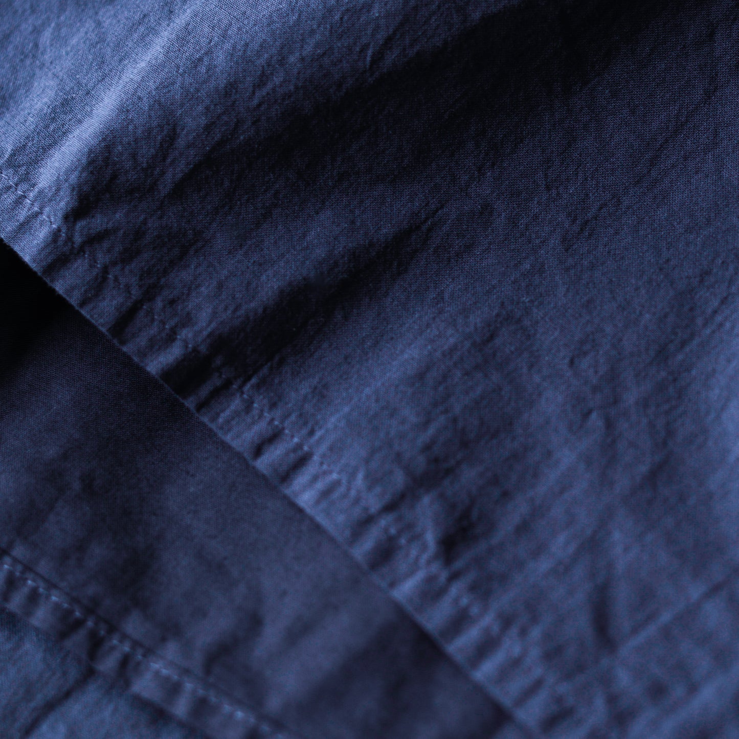 コットンリネン2ウェイギャザーワンピース Blue