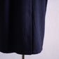 コットンウールダブルロングコート Black
