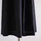 Cupra Cotton Linen Gathered Waist 2-Way Dress, Black