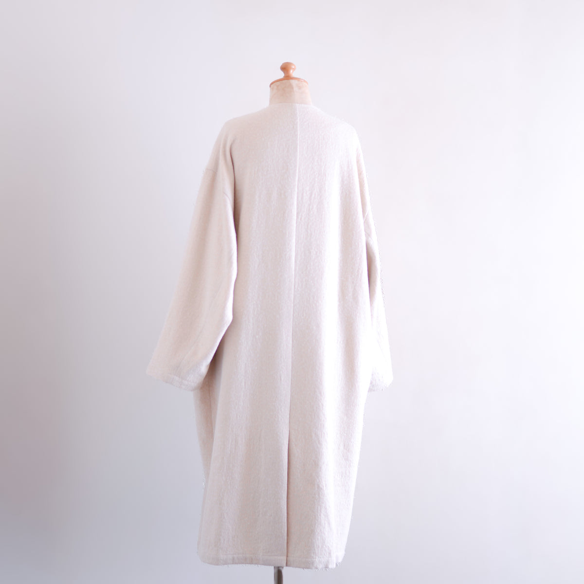 コットンウールダブルロングコート Light Beige