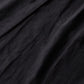 Cupra Cotton Linen Gathered Waist 2-Way Dress, Black
