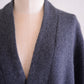 ソフトウールノーカラーコート Charcoal Gray