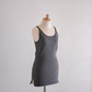 コットンチュールタンクトップ Charcoal Gray