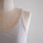 Cotton tulle tank top in Gray