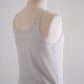 Cotton tulle tank top in Gray