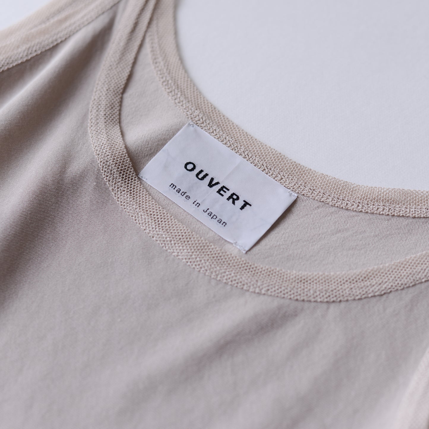 Cotton tulle tank top in Gray