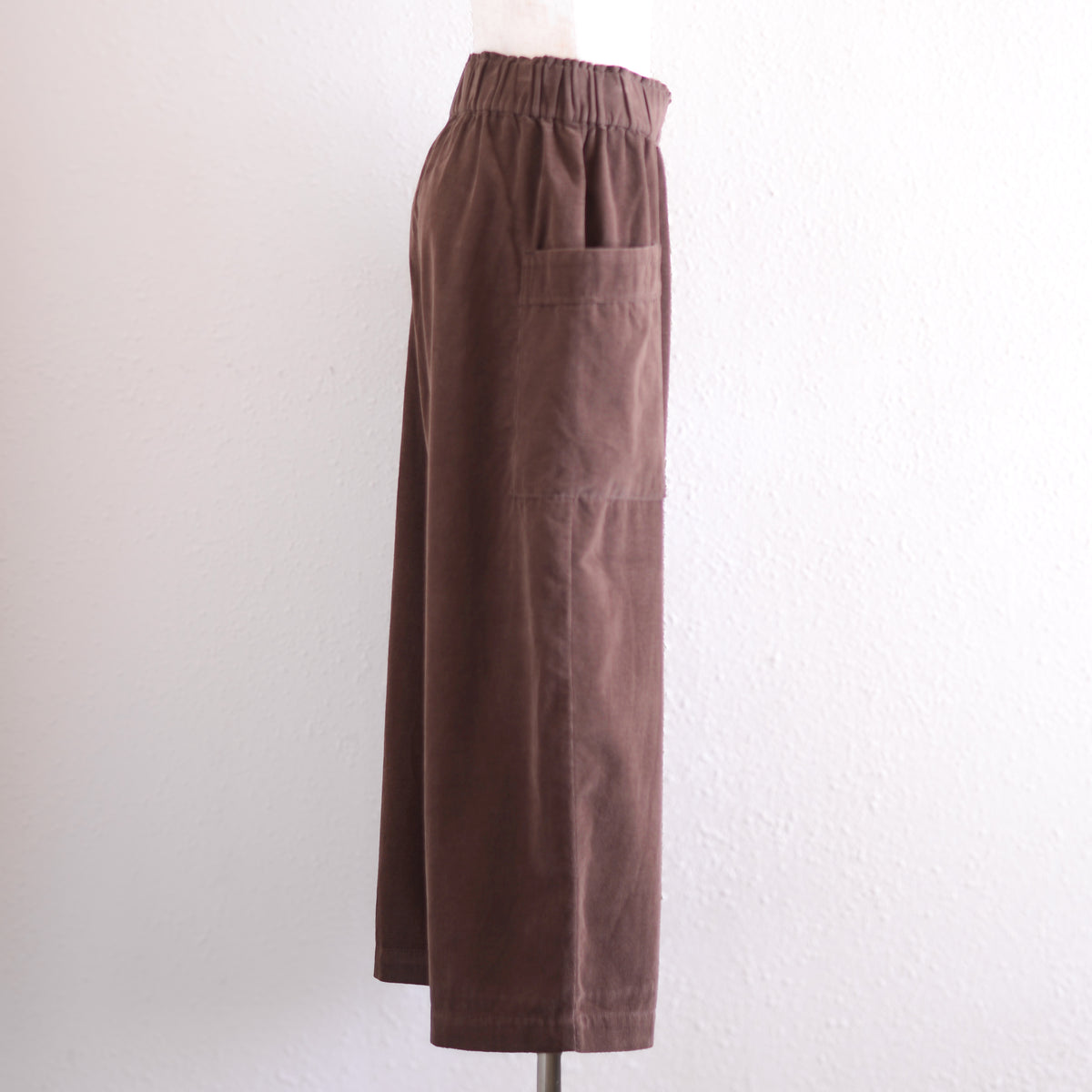 코튼 사이드 포켓 이지 팬츠 Brown