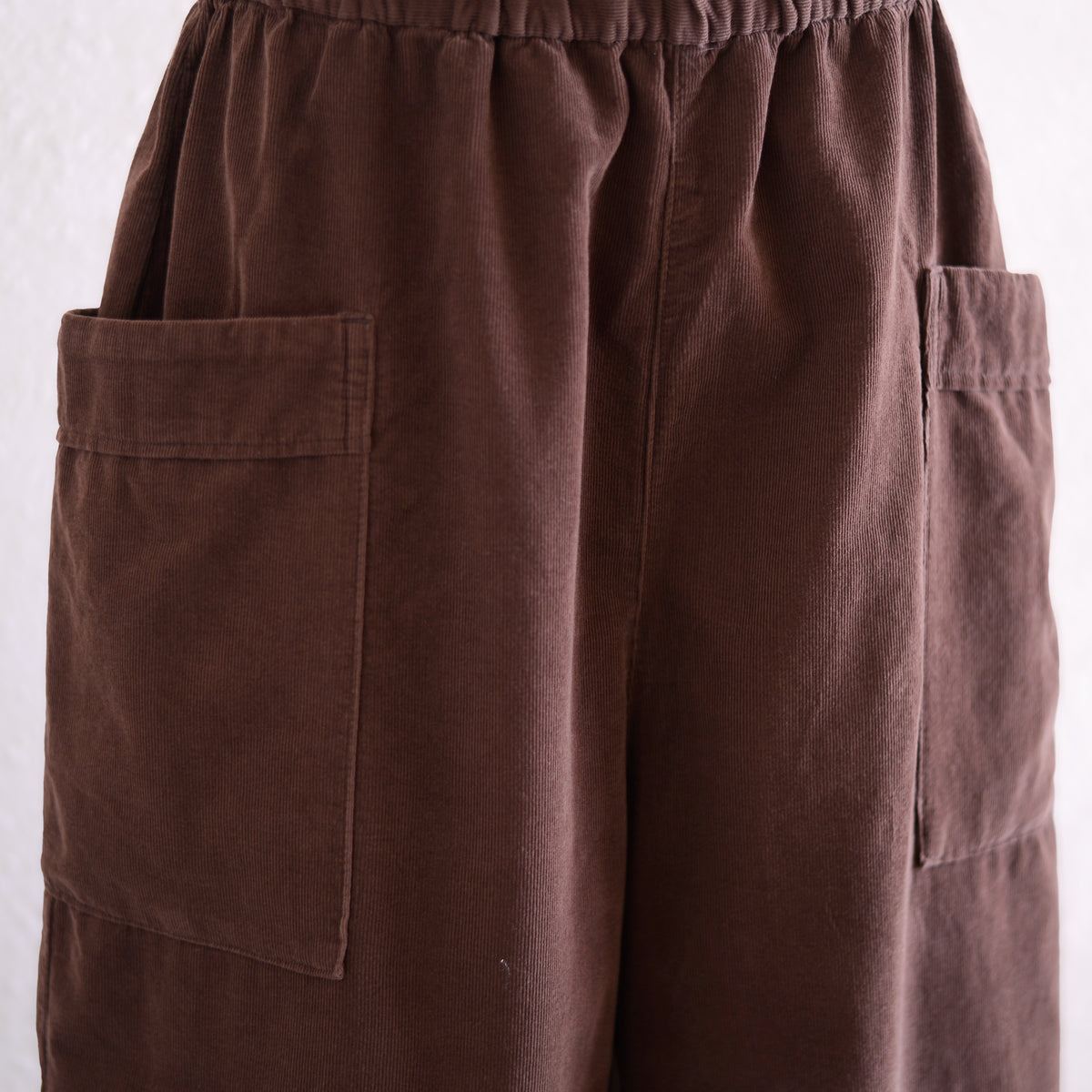 코튼 사이드 포켓 이지 팬츠 Brown