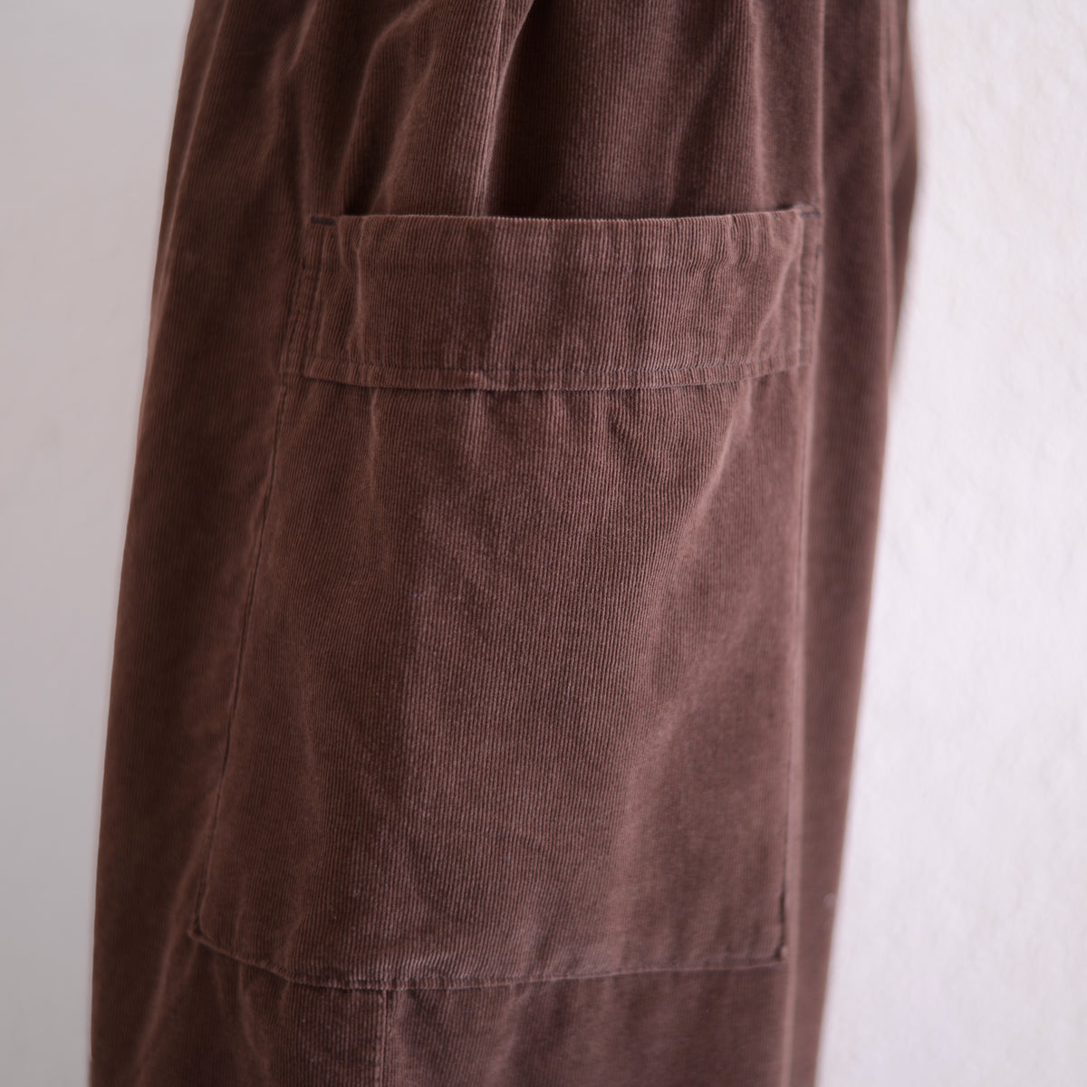 코튼 사이드 포켓 이지 팬츠 Brown
