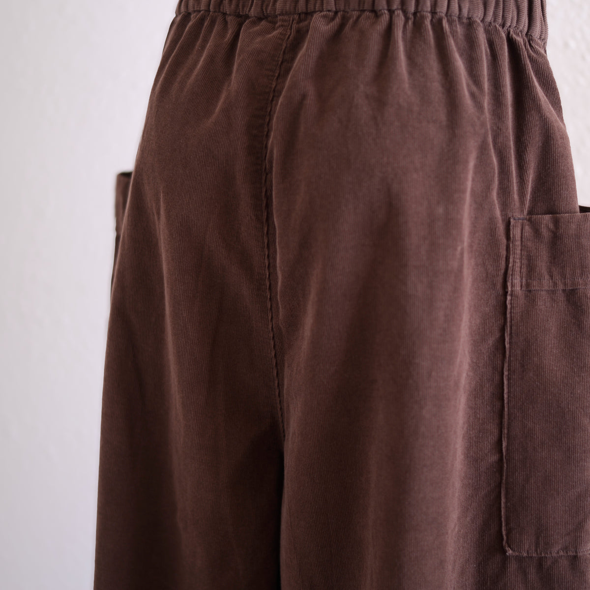 코튼 사이드 포켓 이지 팬츠 Brown
