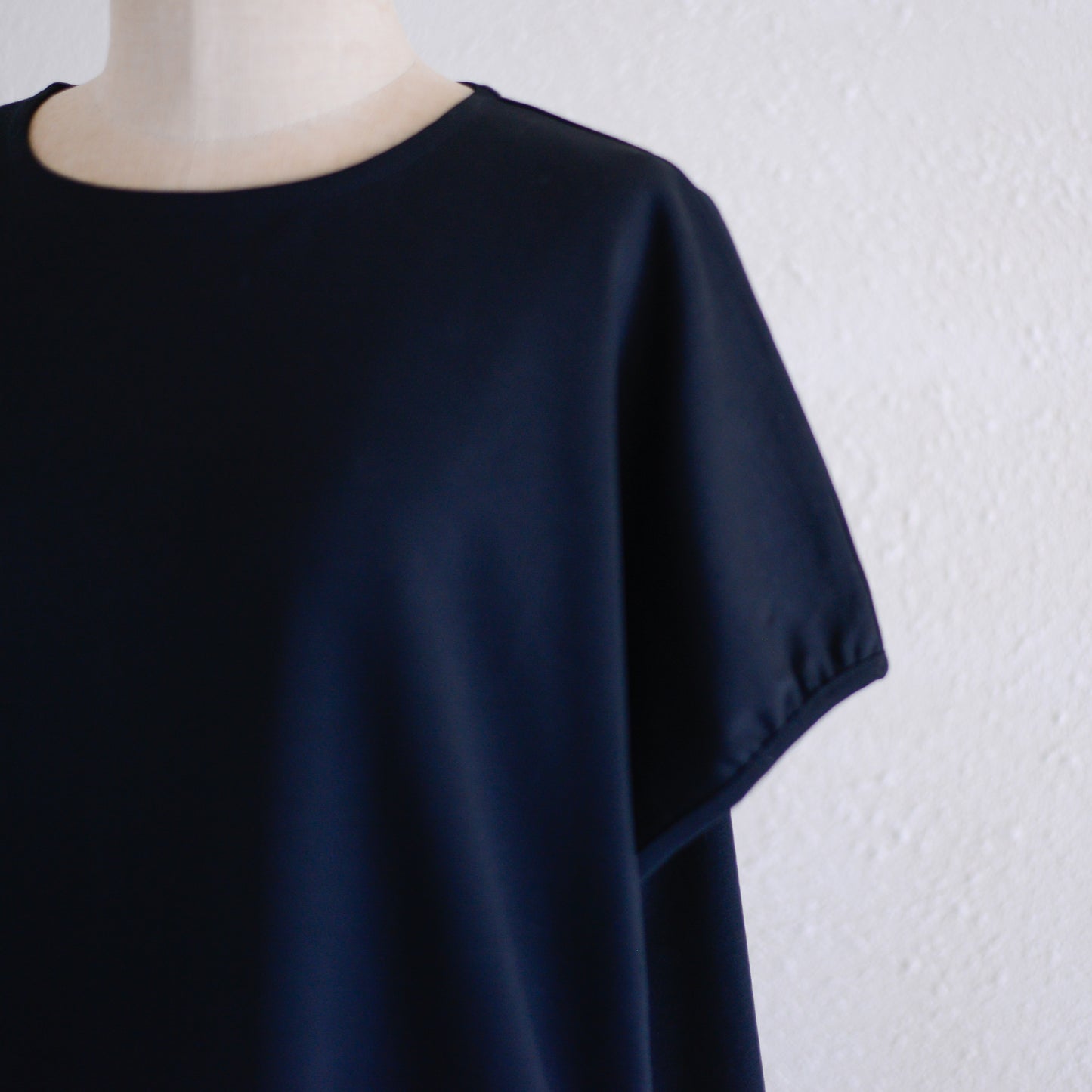 コットンプチスリーブワンピース Black