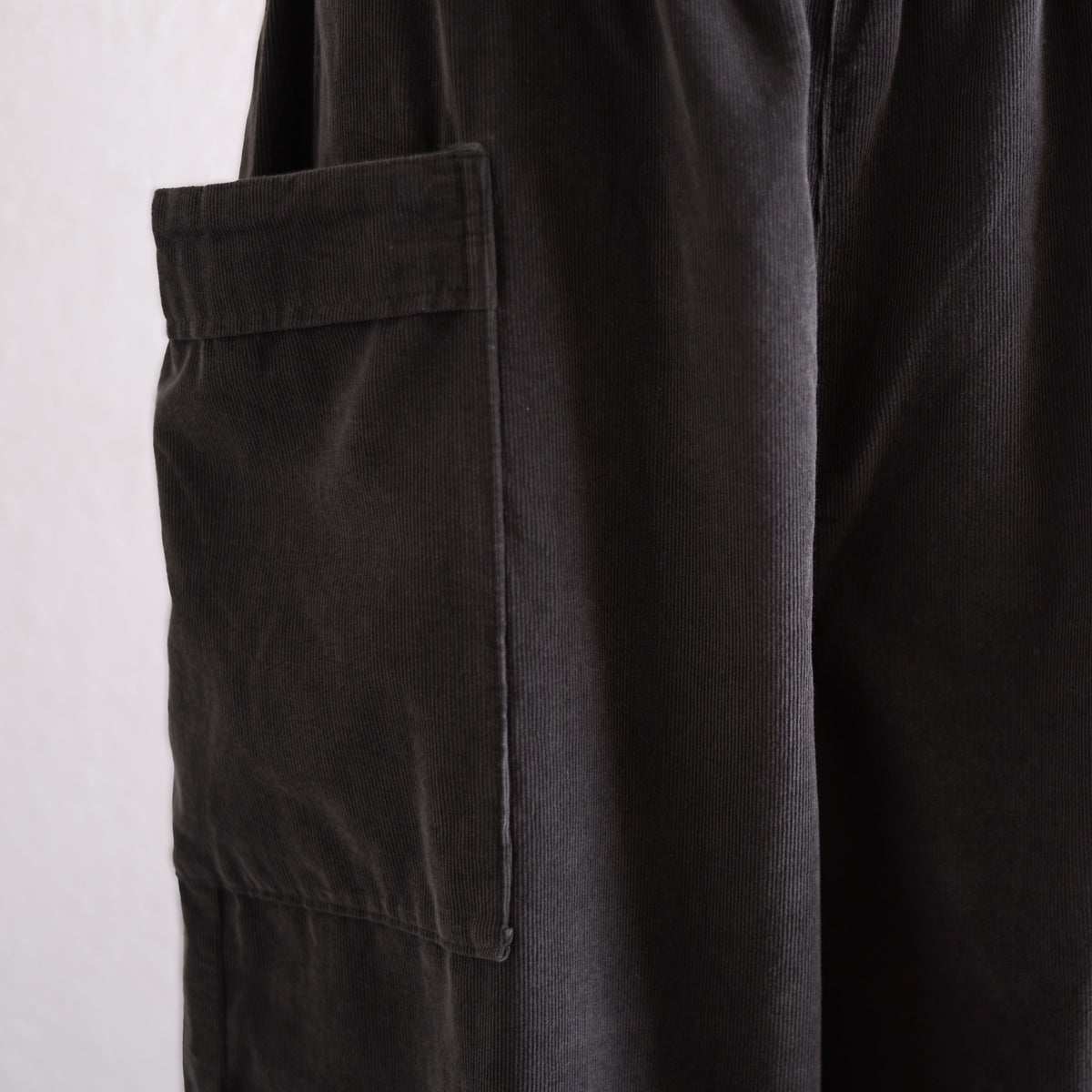 コットンサイドポケットイージーパンツ Charcoal Gray
