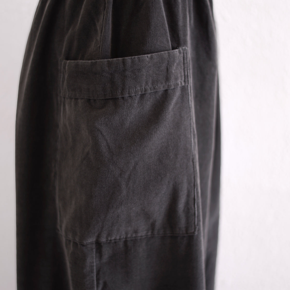 コットンサイドポケットイージーパンツ Charcoal Gray