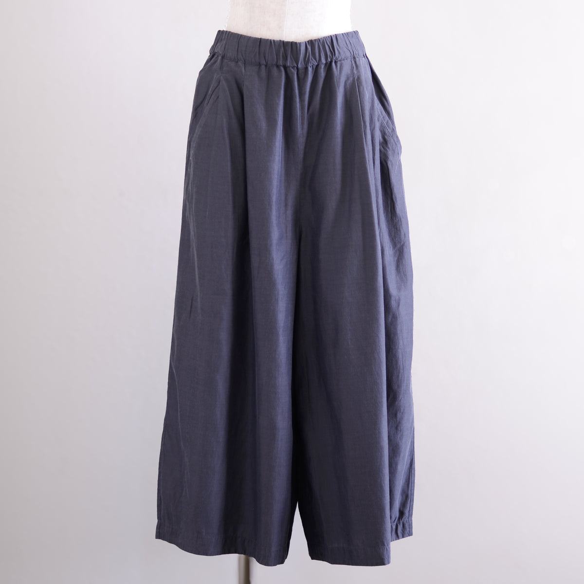 キュプラコットンキュロットパンツ Charcoal Grey