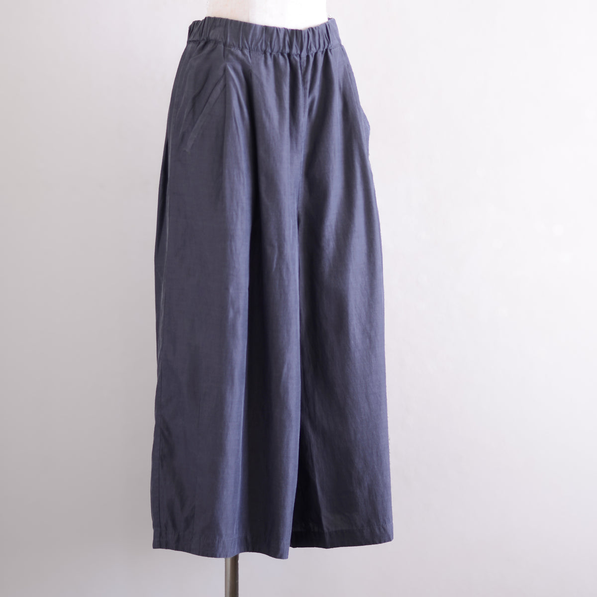 キュプラコットンキュロットパンツ Charcoal Grey