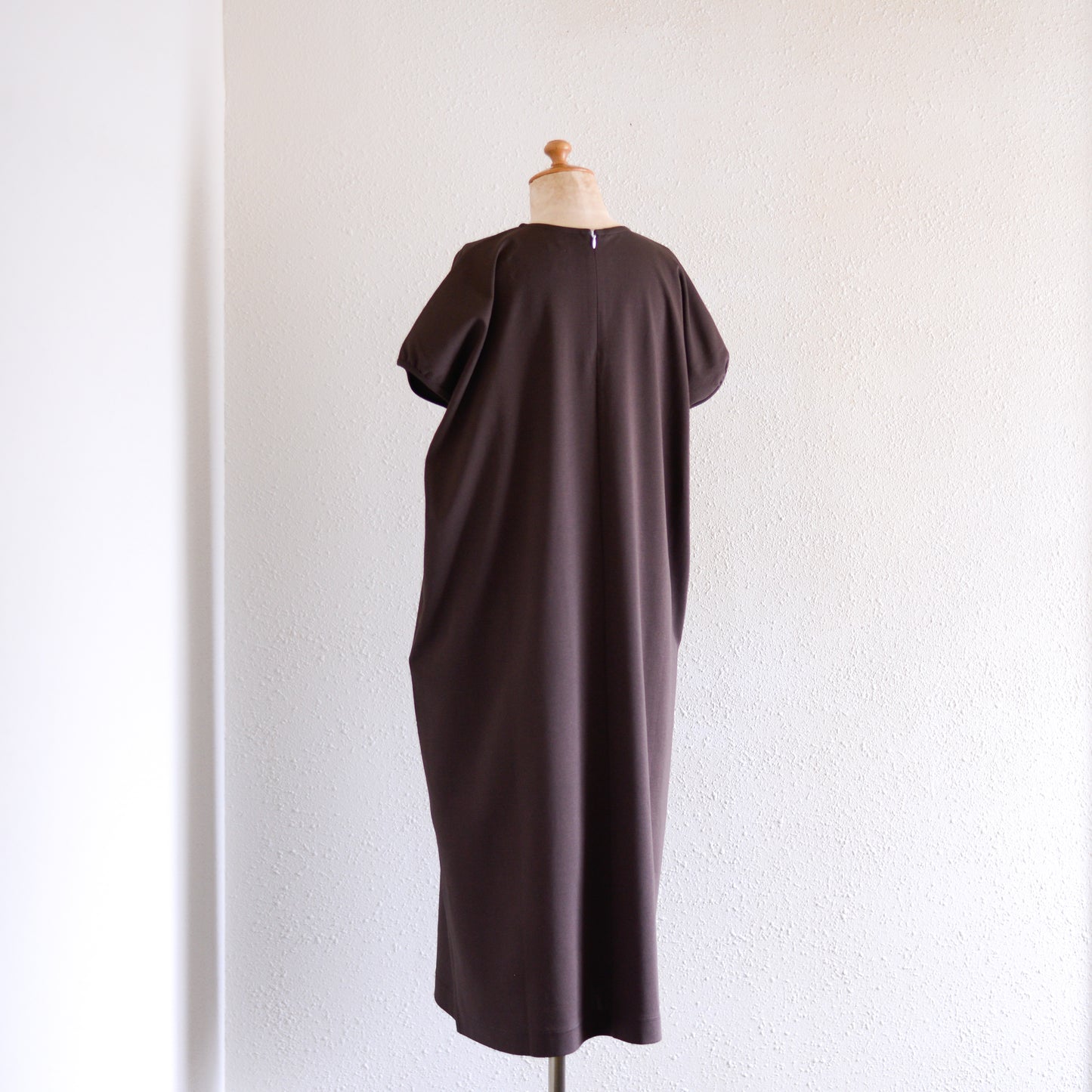 コットンプチスリーブワンピース Brown