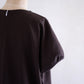 コットンプチスリーブワンピース Brown
