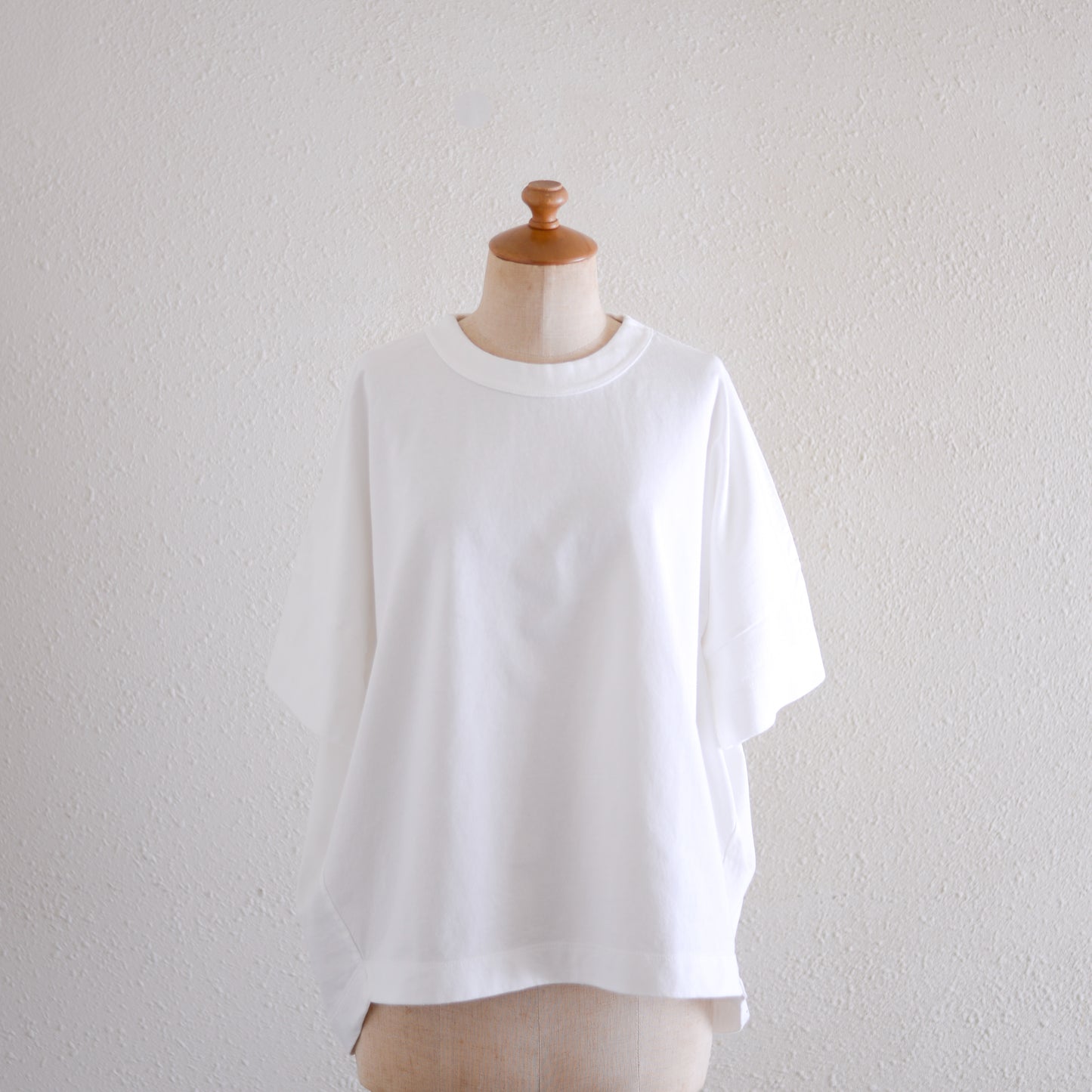 コットンドロップショルダーTシャツ Off White
