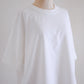 コットンドロップショルダーTシャツ Off White