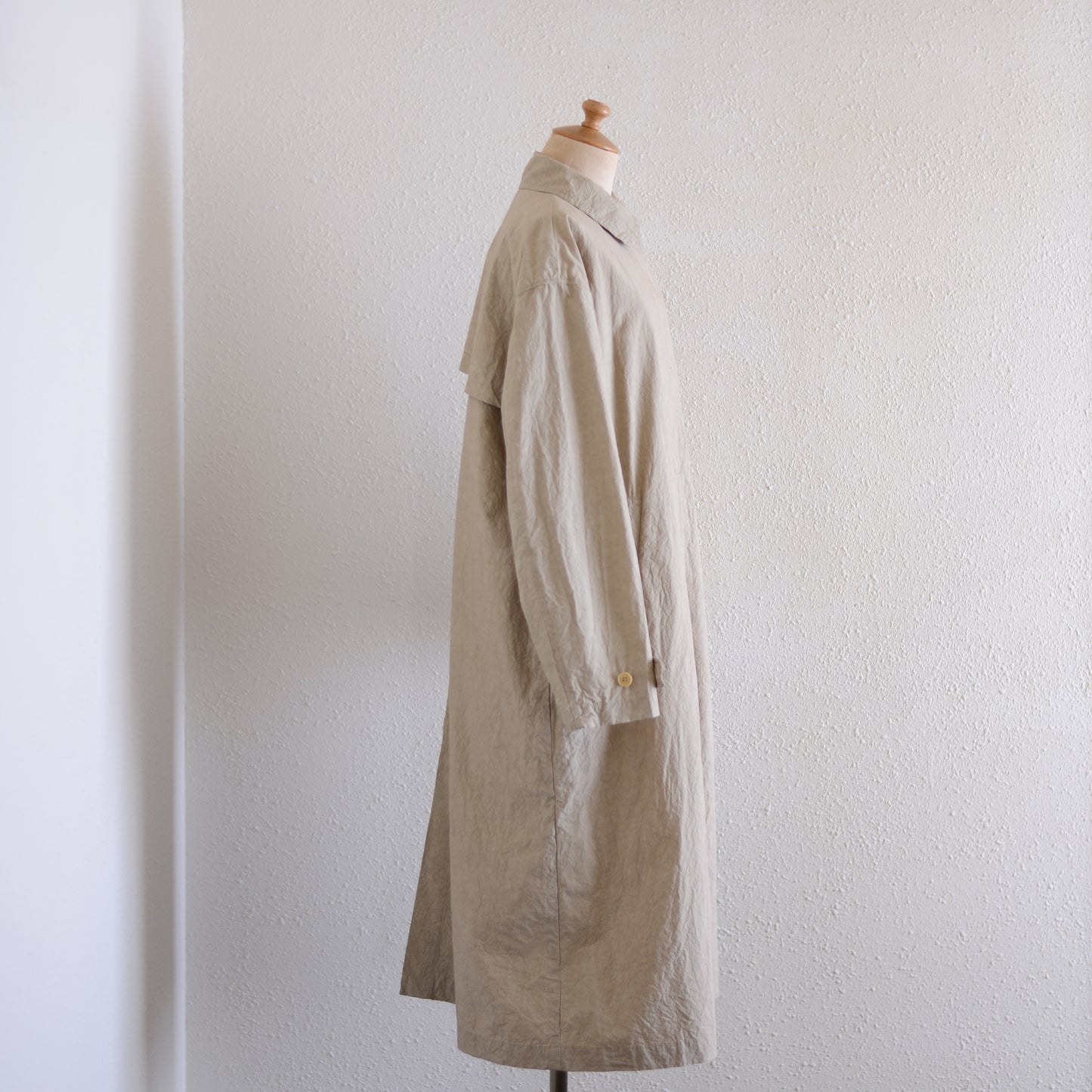 コットンリネンバルマカーンコート Beige