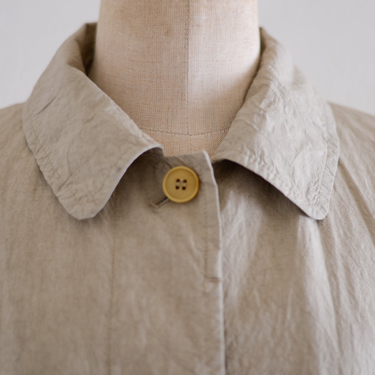 コットンリネンバルマカーンコート Beige