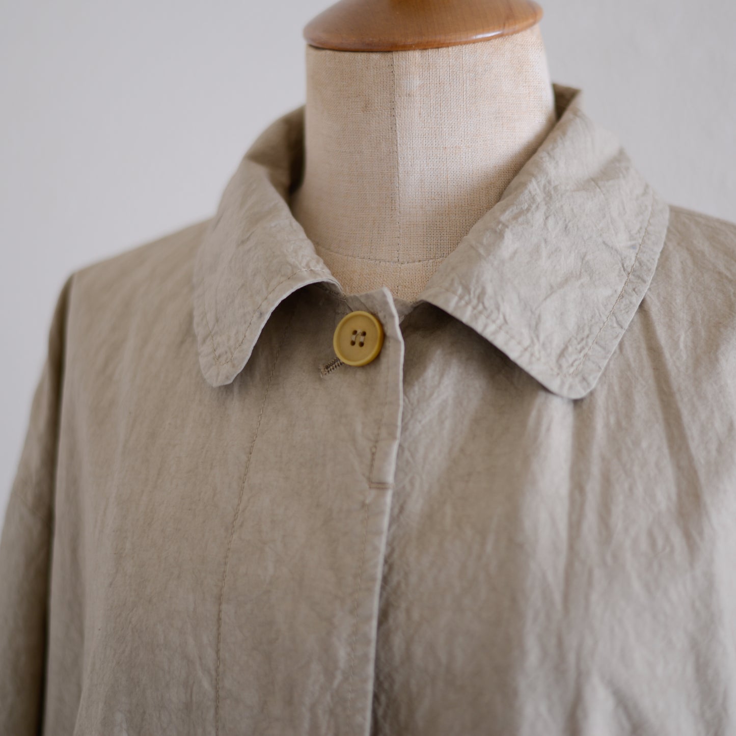 コットンリネンバルマカーンコート Beige