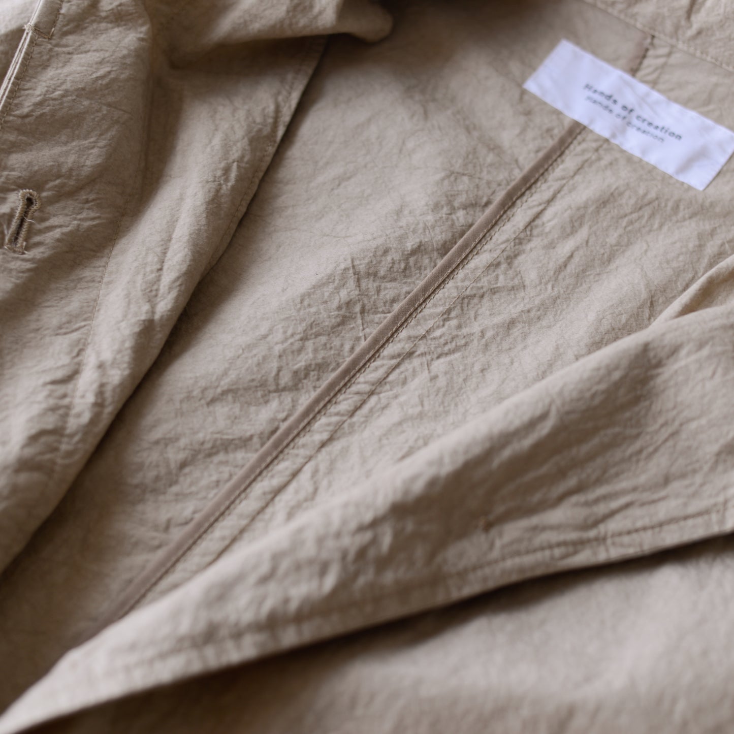 コットンリネンバルマカーンコート Beige