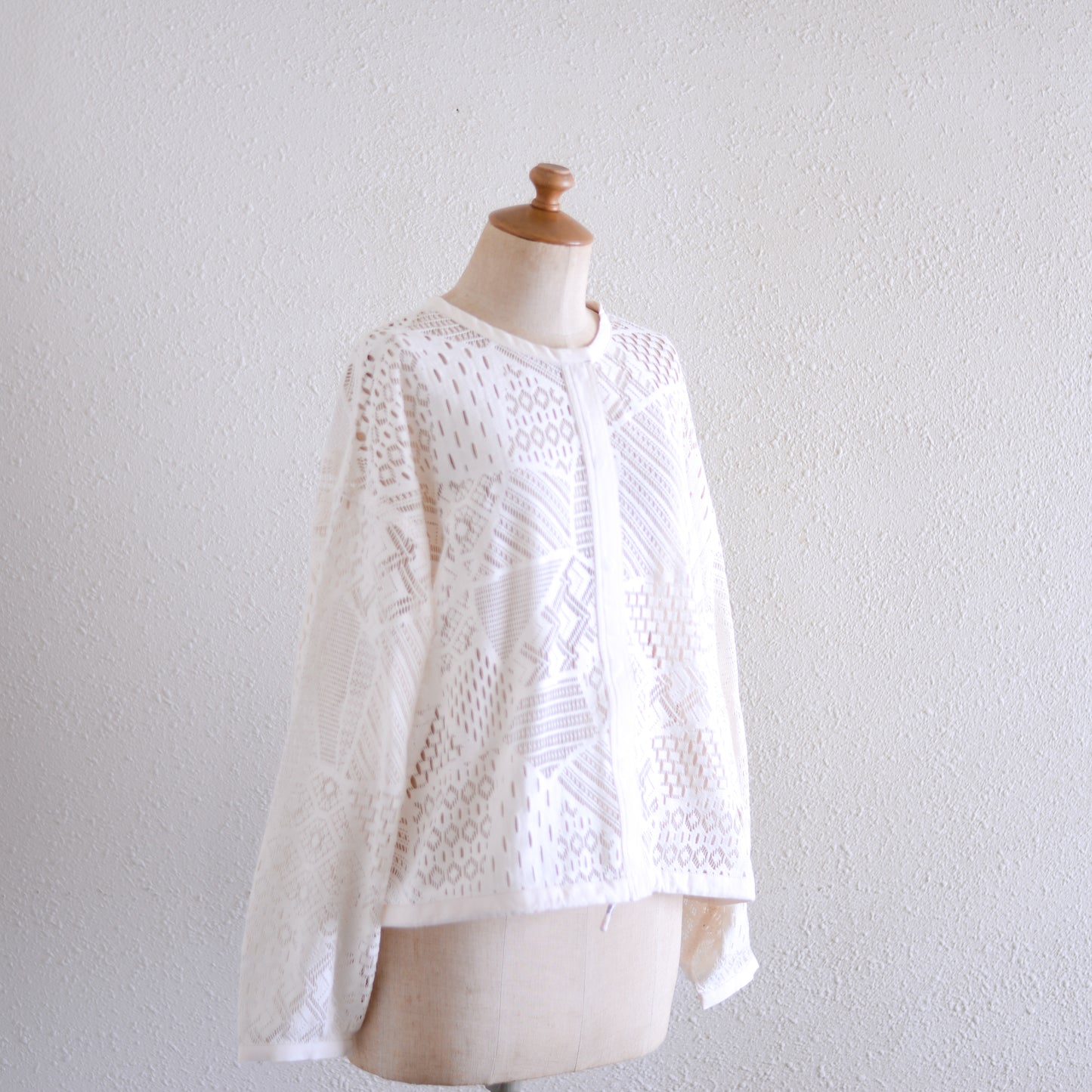 コットンクロシェジャケット Ivory