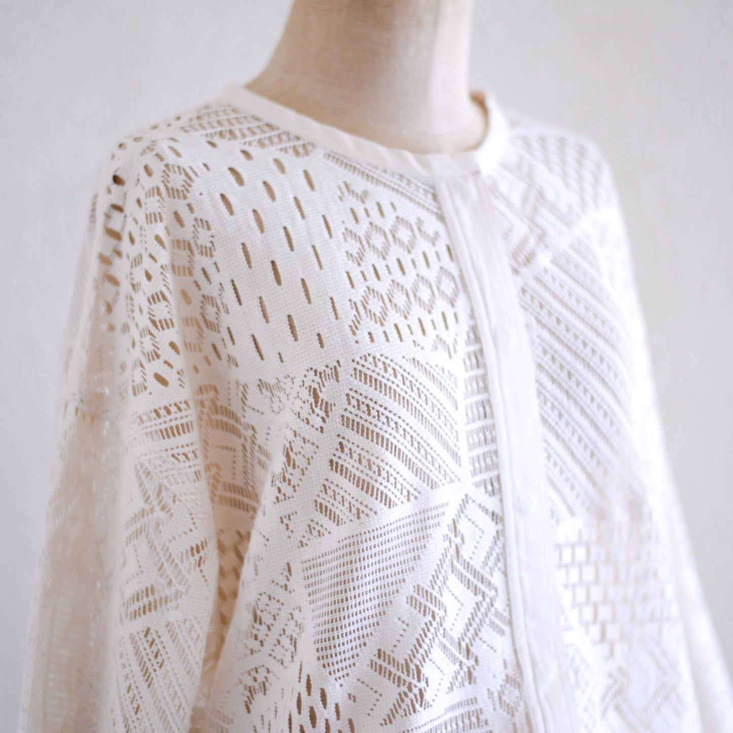 コットンクロシェジャケット Ivory