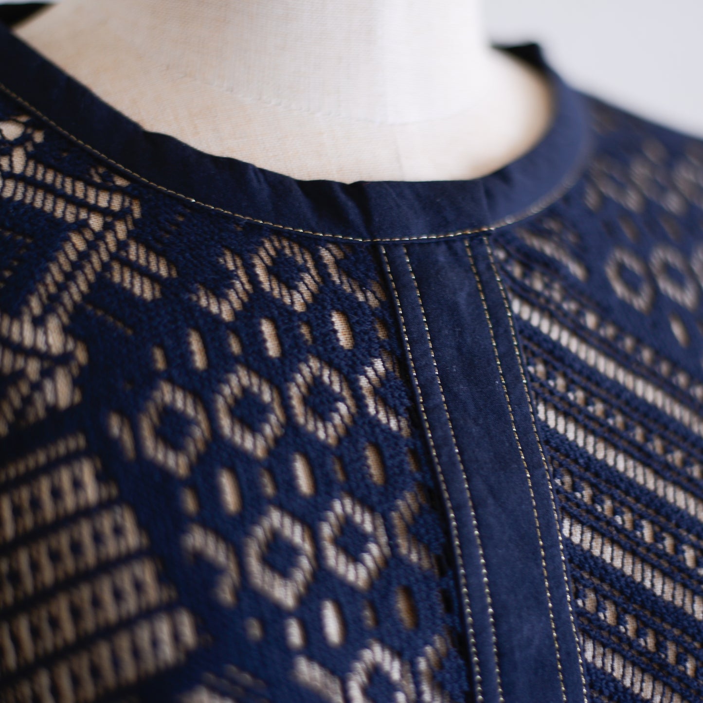 コットンクロシェジャケット Black