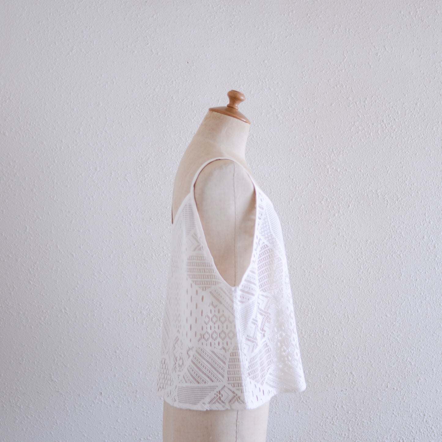 コットンクロシェキャミソール Ivory