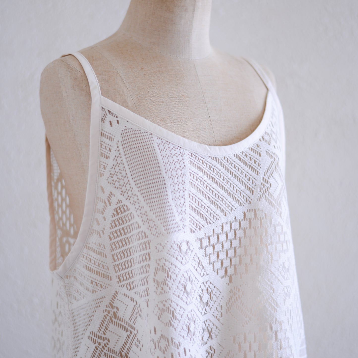 コットンクロシェキャミソール Ivory