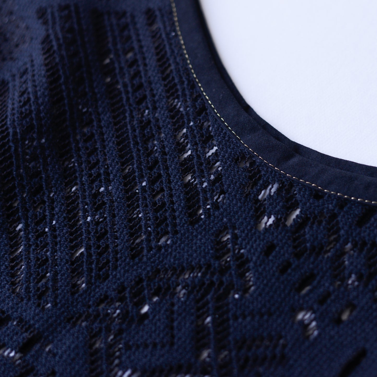 コットンクロシェキャミソール Black