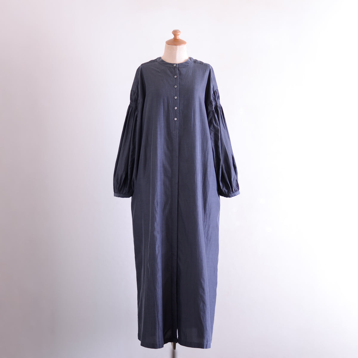 キュプラコットン2ウェイワンピース Charcoal Grey