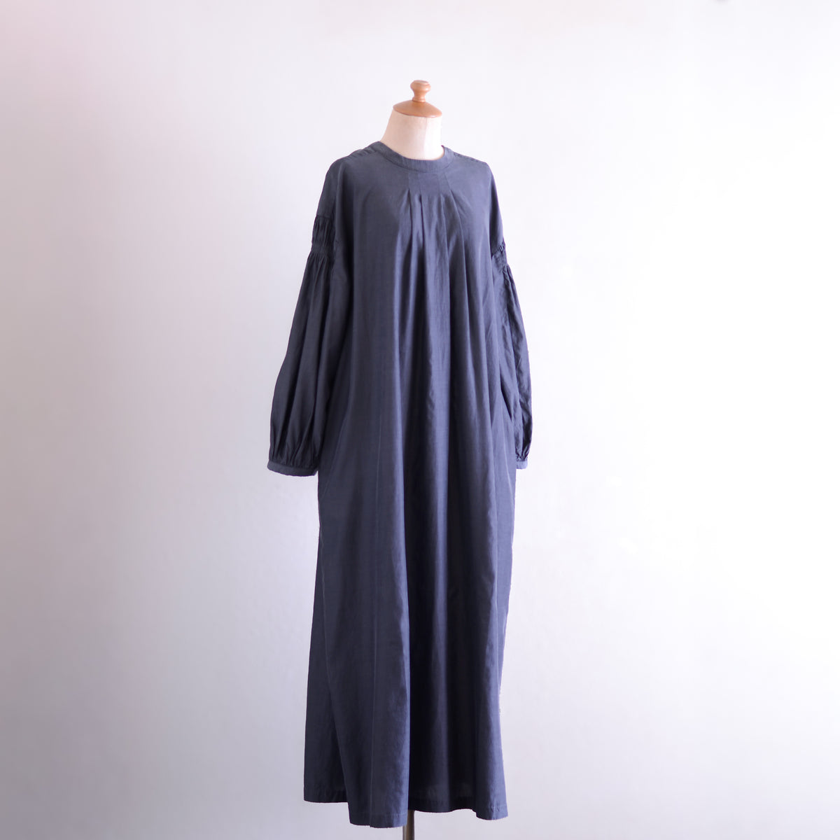 キュプラコットン2ウェイワンピース Charcoal Grey